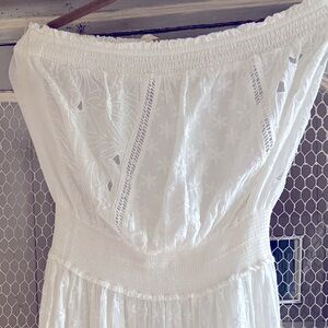 Ramy Brook White Textured Fabric